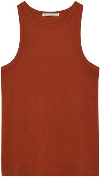 Thumbnail - KnowledgeCotton Apparel Tanktop gerippt - Racer rib top - aus Bio-Baumwolle
