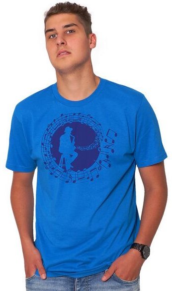 HANDGEDRUCKT "Musicmaker" Männer T-Shirt