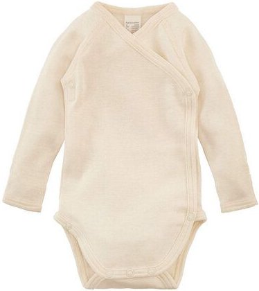 hessnatur Wickelbody aus Bio-Baumwolle mit Merinowolle und Seide