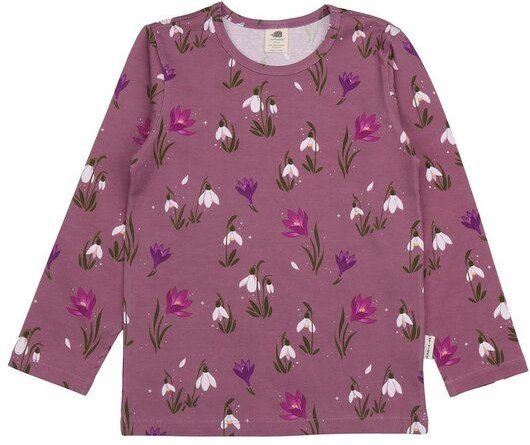Kinder Langarmshirt The Snowdrops Bio-Baumwolle – GOTS-zertifiziertes Walkiddy Shirt mit Blumen-Print, weich, sanft & pe...