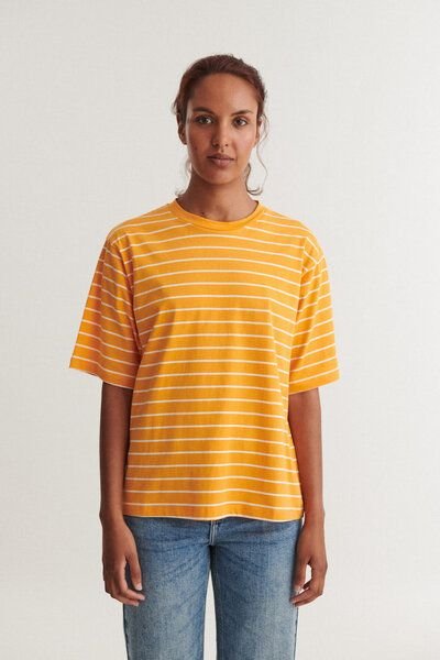 Basic Apparel Gestreiftes T-Shirt RAJA aus Bio-Baumwolle