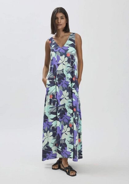 hessnatur Print Kleid Maxi Regular aus LENZING ECOVERO
