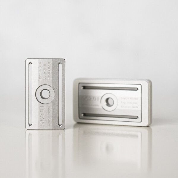 Greencult Rasierhobel GC2.0 CNC gefräst aus Edelstahl - Made in Austria und Basisplatten