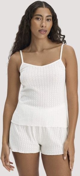 hessnatur Spaghetti Top Regular PURE POINTELLE aus reiner Bio-Baumwolle