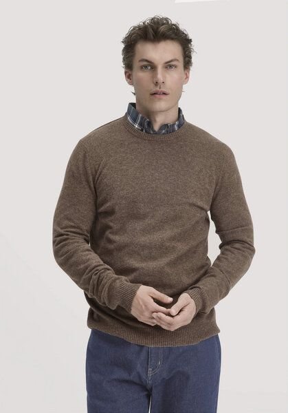 hessnatur Strick Pullover Regular aus Bio-Merinowolle mit Kaschmir