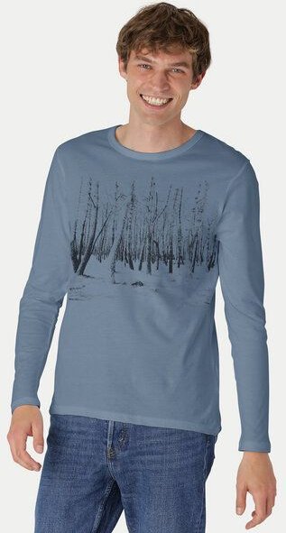 Peaces.bio - handbedruckte Biomode Herren Langarmshirt Woodland