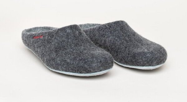 Magicfelt Filz-Hausschuh AP 701 aus 100% Merino-Wolle | Pantoffeln für Damen & Herren mit hochwertiger Ledersohle - Made...
