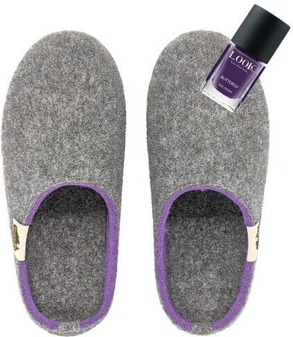 GUMBIES Set – Nachhaltige Hausschuhe mit Veganem Nagellack