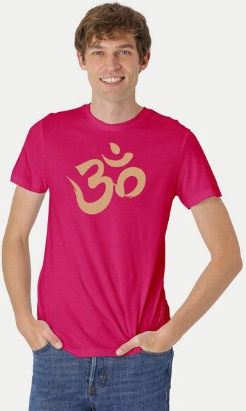 Peaces.bio - handbedruckte Biomode Fit T-Shirt "Om" Herren