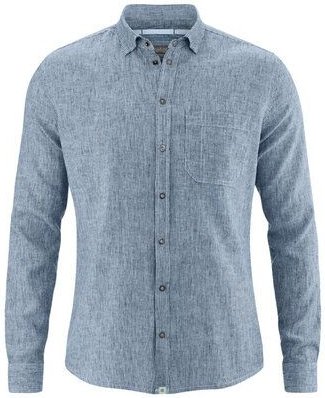 Thumbnail - HempAge Gestreiftes Hemd Hanf/Biobaumwolle