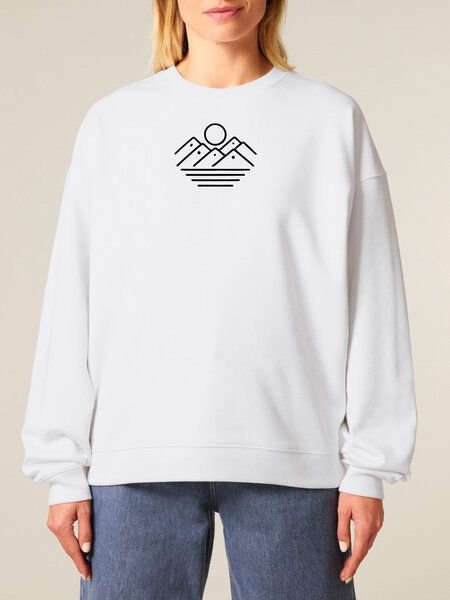 Human Family Bio Unisex oversize Sweatshirt - "Mountain Silhouette"
