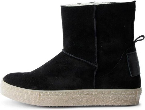 Grand Step Shoes Leder-Boots Nicki Suede black