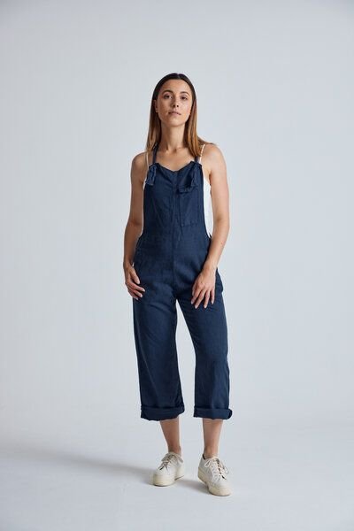 Flax and Loom Leinen Latzhose Mary Lou