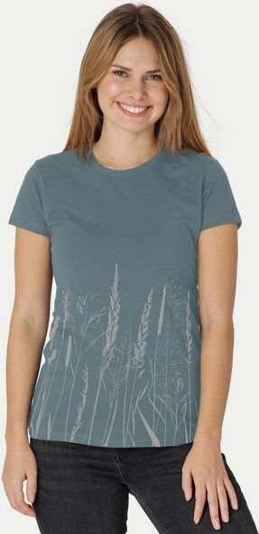 Peaces.bio - handbedruckte Biomode Damen Fit T-Shirt Gräservielfalt