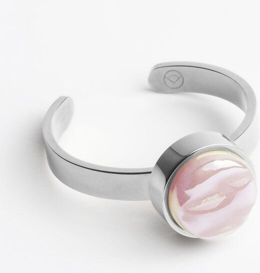 ALEXASCHA Größenverstellbarer Ring mit Stein | Silber