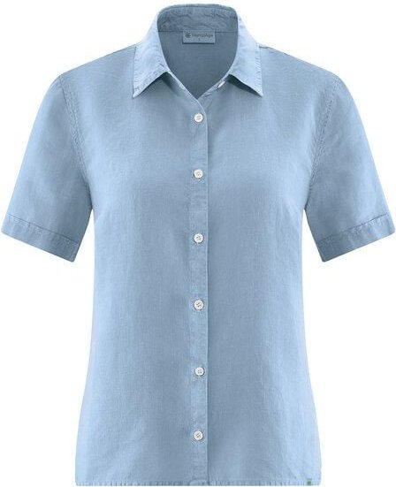 HempAge Kurzarmbluse Damen 100% Hanf