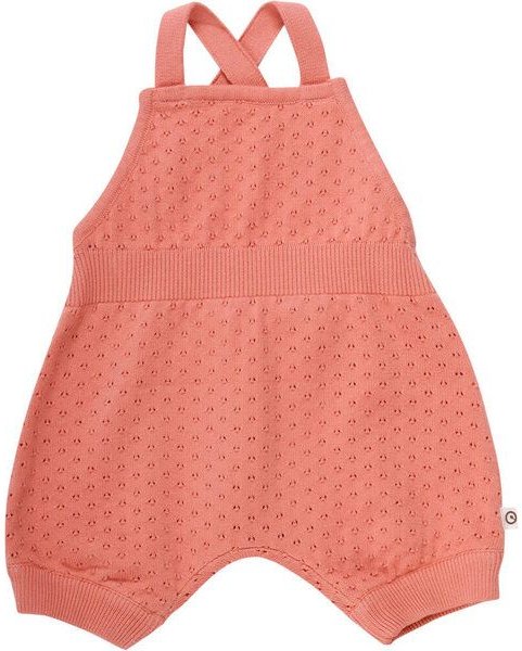 Müsli by Green Cotton Baby Strick Romper * Dot peach/ navy * GOTS | Müsli