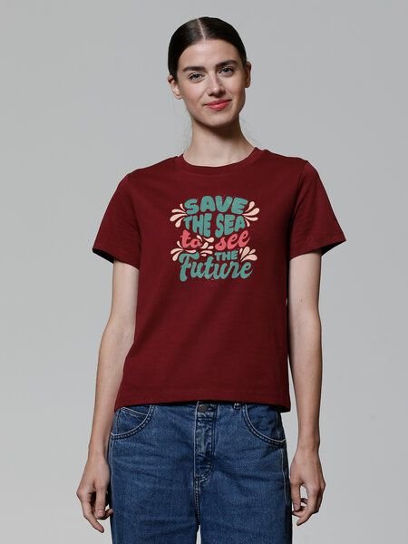 watapparel T-Shirt Frauen Save the sea