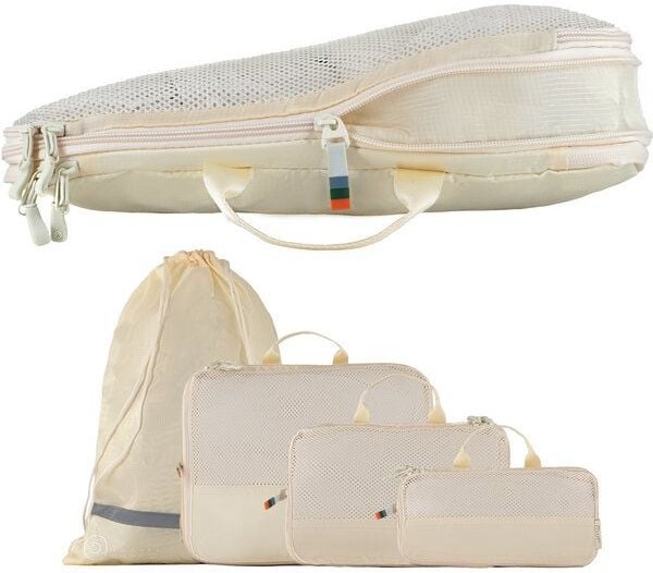 TRAVEL DUDE Packing Cubes mit Kompression aus recycelten Plastikflaschen