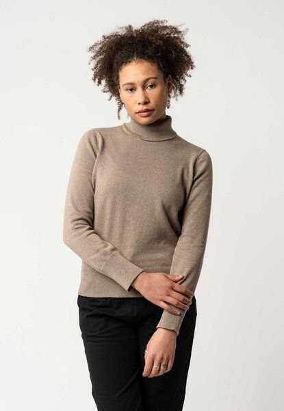 Feinstrick Rollkragenpullover MAYURA | von MELA | Fairtrade & GOTS zertifiziert