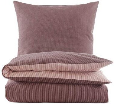 hessnatur Biber Wendebettwäsche-Set Streifen aus reiner Bio-Baumwolle