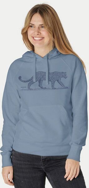 Peaces.bio - handbedruckte Biomode Bio-Damen-Kapuzensweater Leopard