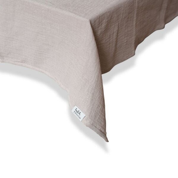 Hutch&Putch Musselin-Tischdecke "Angelina" • Stein
