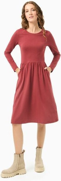 ORGANICATION Langarm-Jerseykleid aus Bio-Baumwolle