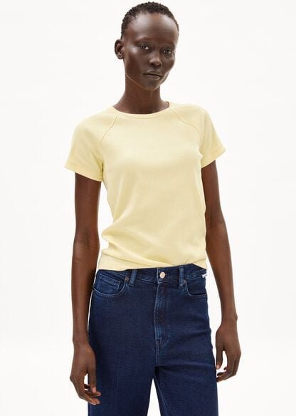 Thumbnail - ARMEDANGELS HANJAA - Damen Ripp-T-Shirt aus Bio-Baumwoll Mix