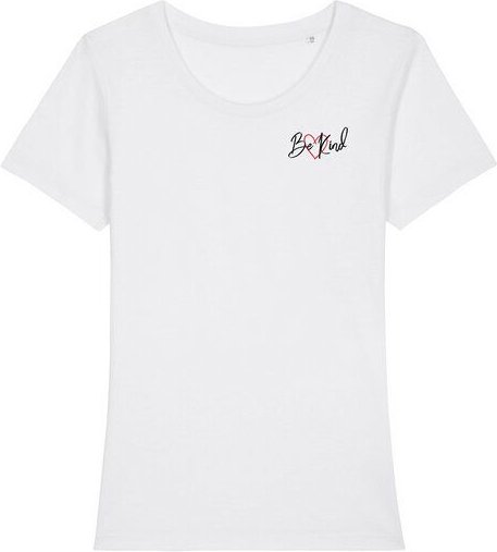 Bio Damen Rundhals T-Shirt Amorous "Be kind" von Human Family