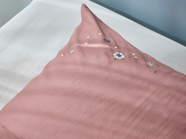 Yumeko Kissenbezug Baumwollsatin Starry Flower