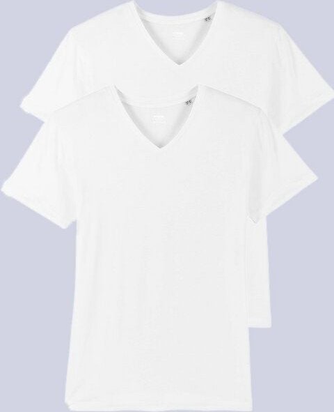 Thumbnail - YTWOO 2er Pack Herren T-Shirt mit V-Ausschnitt, Bio-Qualität