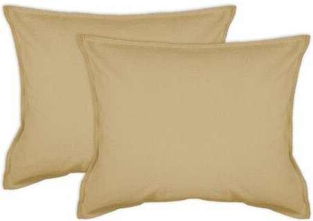 Thumbnail - jilda-tex 2er Pack Kissenbezug in Stone-Washed Optik 100% Bio-Baumwolle Uni Made in Green 45x45cm 50x50cm