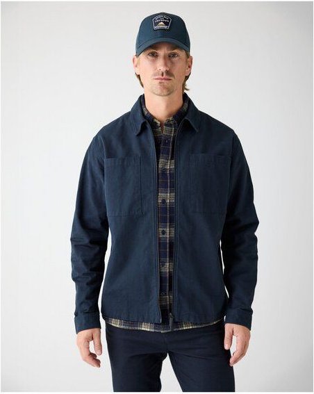 KnowledgeCotton Apparel Twill-Overshirt Hemdjacke aus Bio-Baumwolle GOTS/Vegan