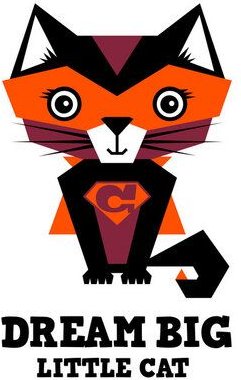 Photocircle Poster / Leinwandbild - Kinderzimmer-Superhelden-Katze – Illustration für Kinder