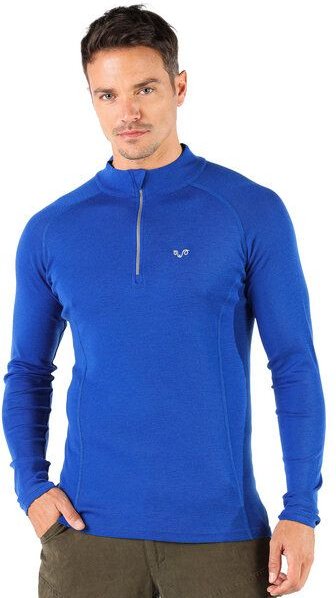 Woolona Langarmshirt - ASTRO - 100% Merinowolle (Zip)