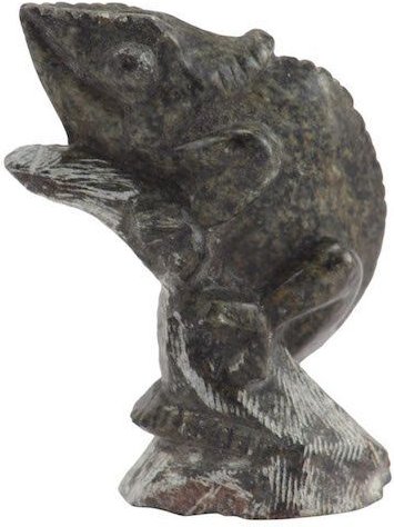 Little Zim Gecko - Steinkunst aus Afrika - S