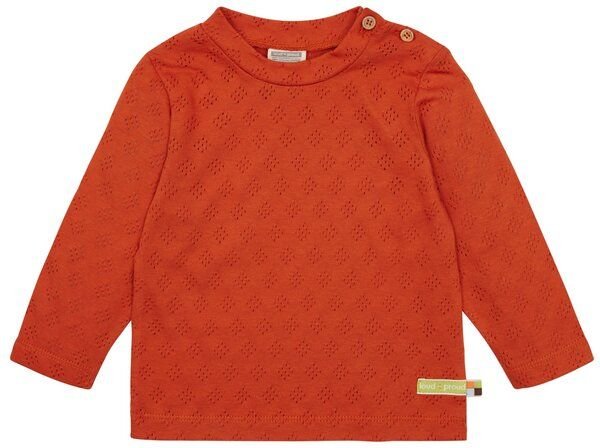 loud + proud Babys & Kinder Shirt Langarm Jacquard Strick, GOTS-zertifiziert