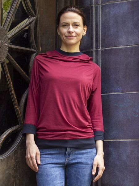 Kolla.Berlin Lässiger Hoodie mit 3/4 Arm