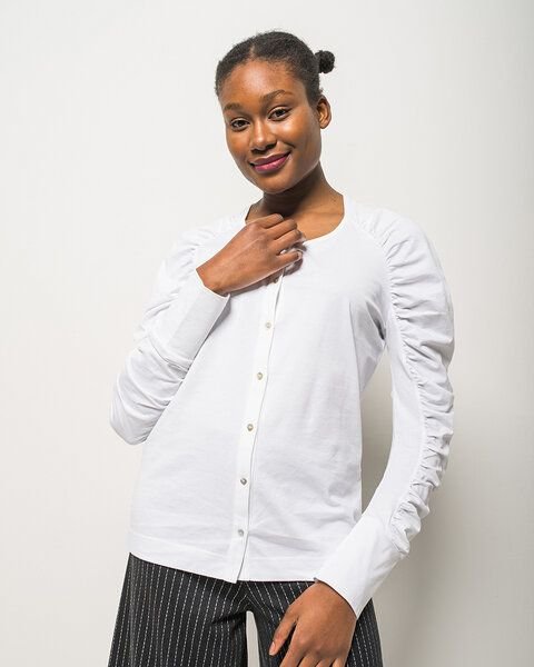Alma & Lovis Shirtbluse aus Bio-Baumwolle | Ruffle Blouse