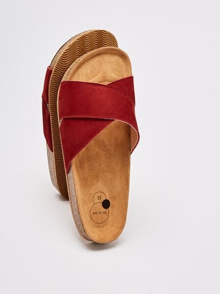 NINE TO FIVE #clota - bequeme Pantolette aus Bio-Leder mit Naturlatex-Fussbett und Kork