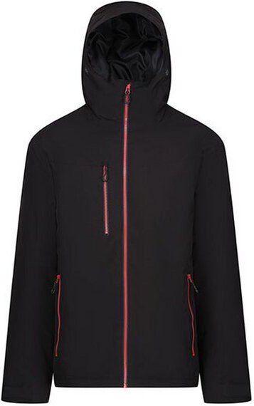 Regatta Professional Herren Wasserdichte Softshelljacke mit Kapuze Recycled kontrastfarbene Reißverschlüsse