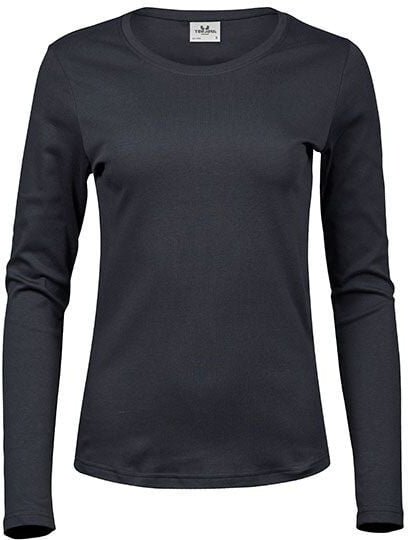 Thumbnail - TeeJays Damen Shirt Langarm enger geschnitten Bio - Baumwolle bis 3XL