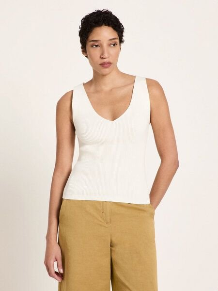 LANIUS Rippenstrick Top (GOTS) aus Bio-Baumwolle