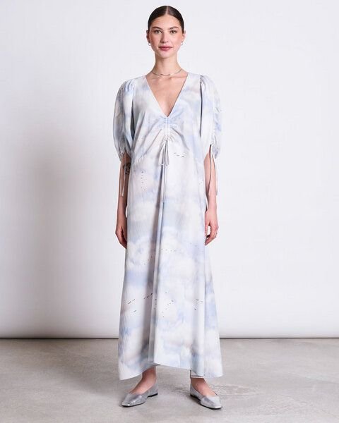 JAN N JUNE MAXI BAUMWOLL KLEID DANS