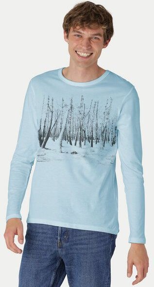 Peaces.bio - handbedruckte Biomode Herren Langarmshirt Woodland