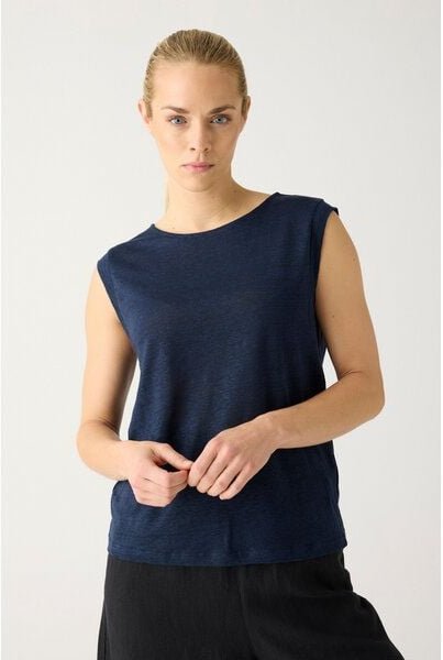 Thumbnail - KnowledgeCotton Apparel Shirt VIOLET aus Bio-Leinen