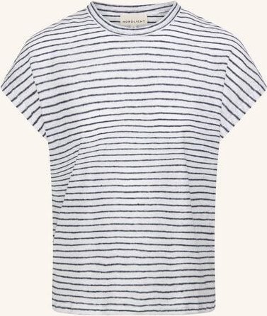 NORDLICHT Blau gestreiftes T-Shirt aus 100% Leinen ISA