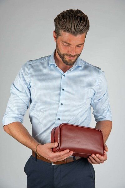 GREVIRO Kulturbeutel "M" aus Kaktusleder (vegan)