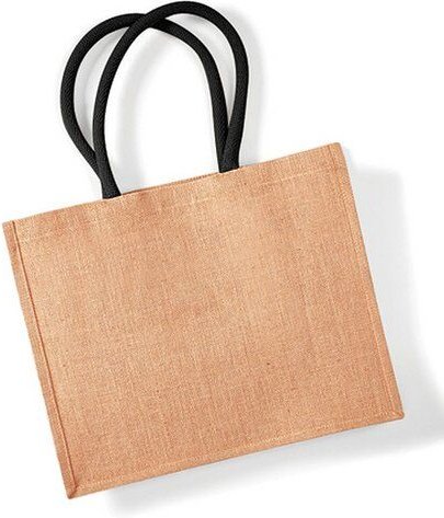 Westford Mill Jute Classic Shopper Tragetasche Schultertasche